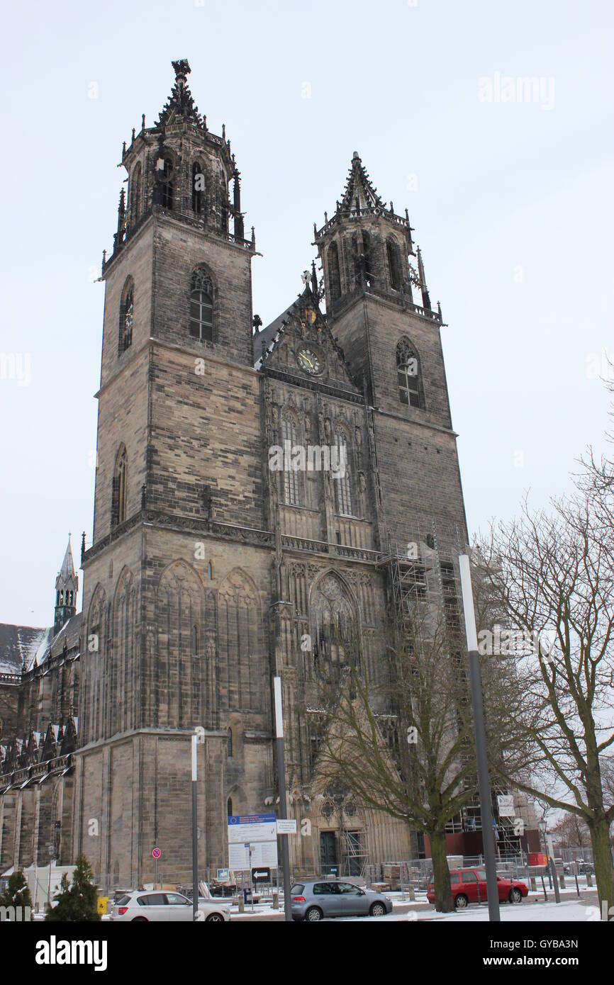Magdeburg Cathedral (Magdeburger Dom), the Cathedral of Saints Stock