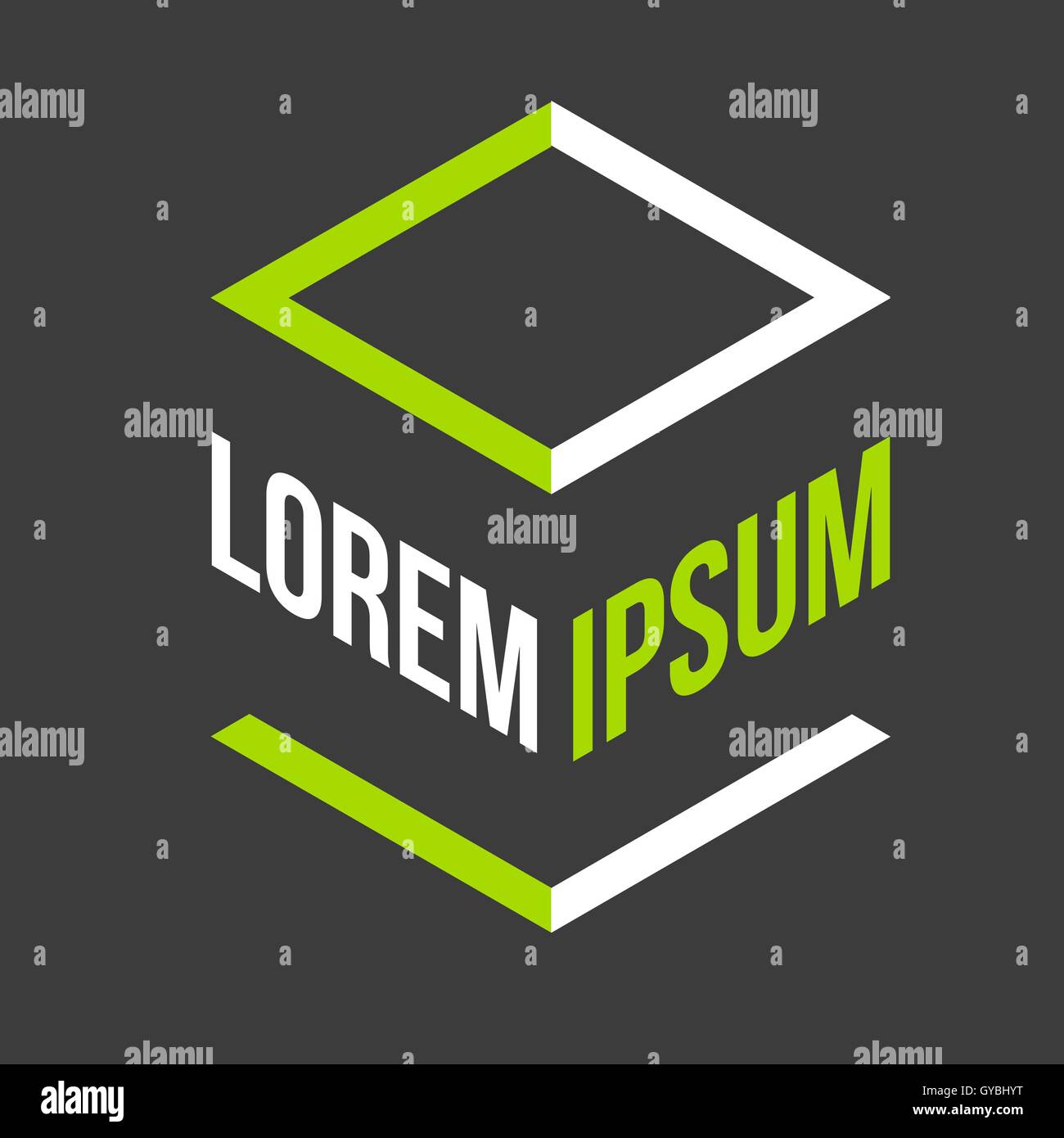 Abstract cube logo Stock Vector Image & Art - Alamy