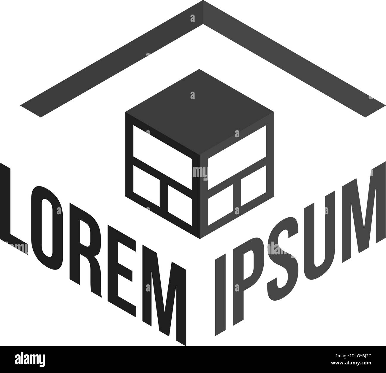 Abstract cube logo Stock Vector Image & Art - Alamy