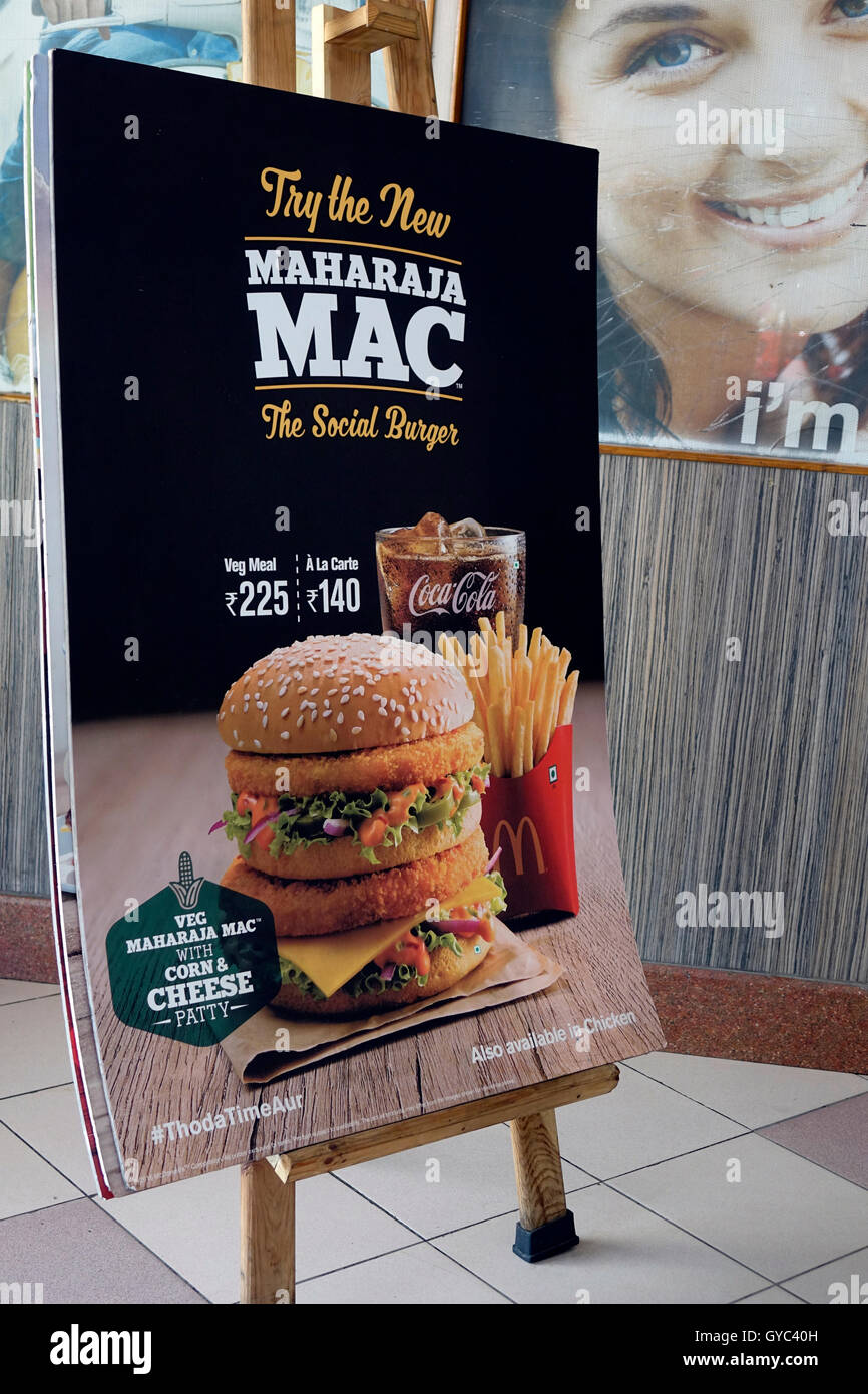 McDonald's Big  burger Stock Photo