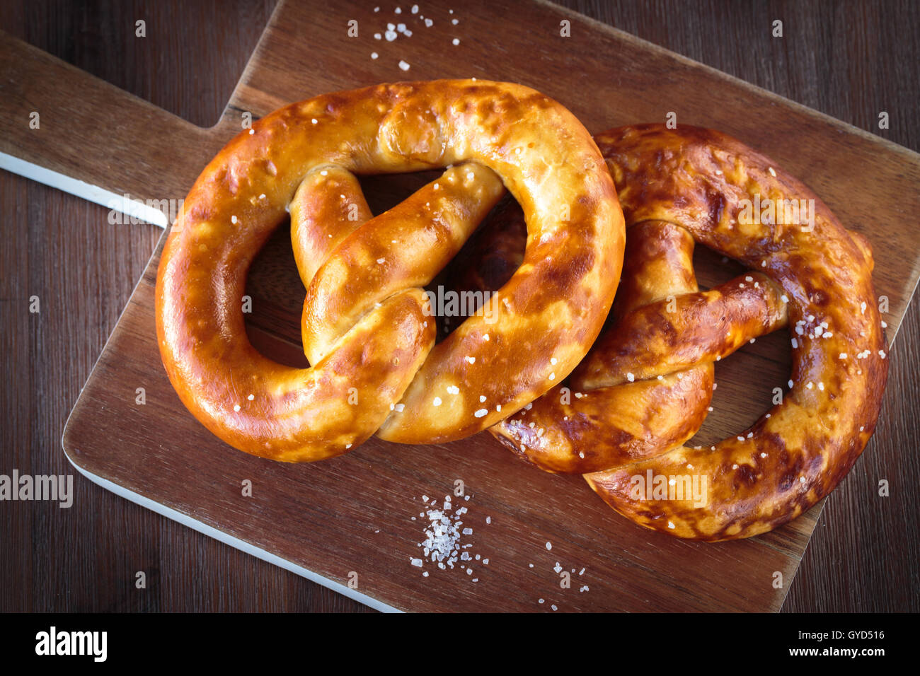 The typical german pretzel bread, salty snack Stock Photo Alamy
