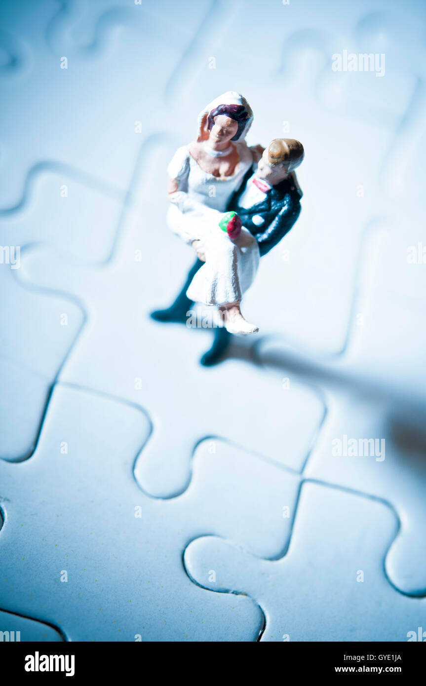 marriage problems and challenges concept Stock Photo