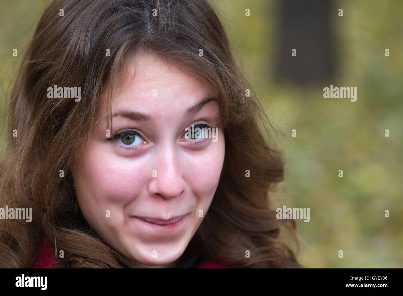 Embarassed female hi-res stock photography and images - Alamy