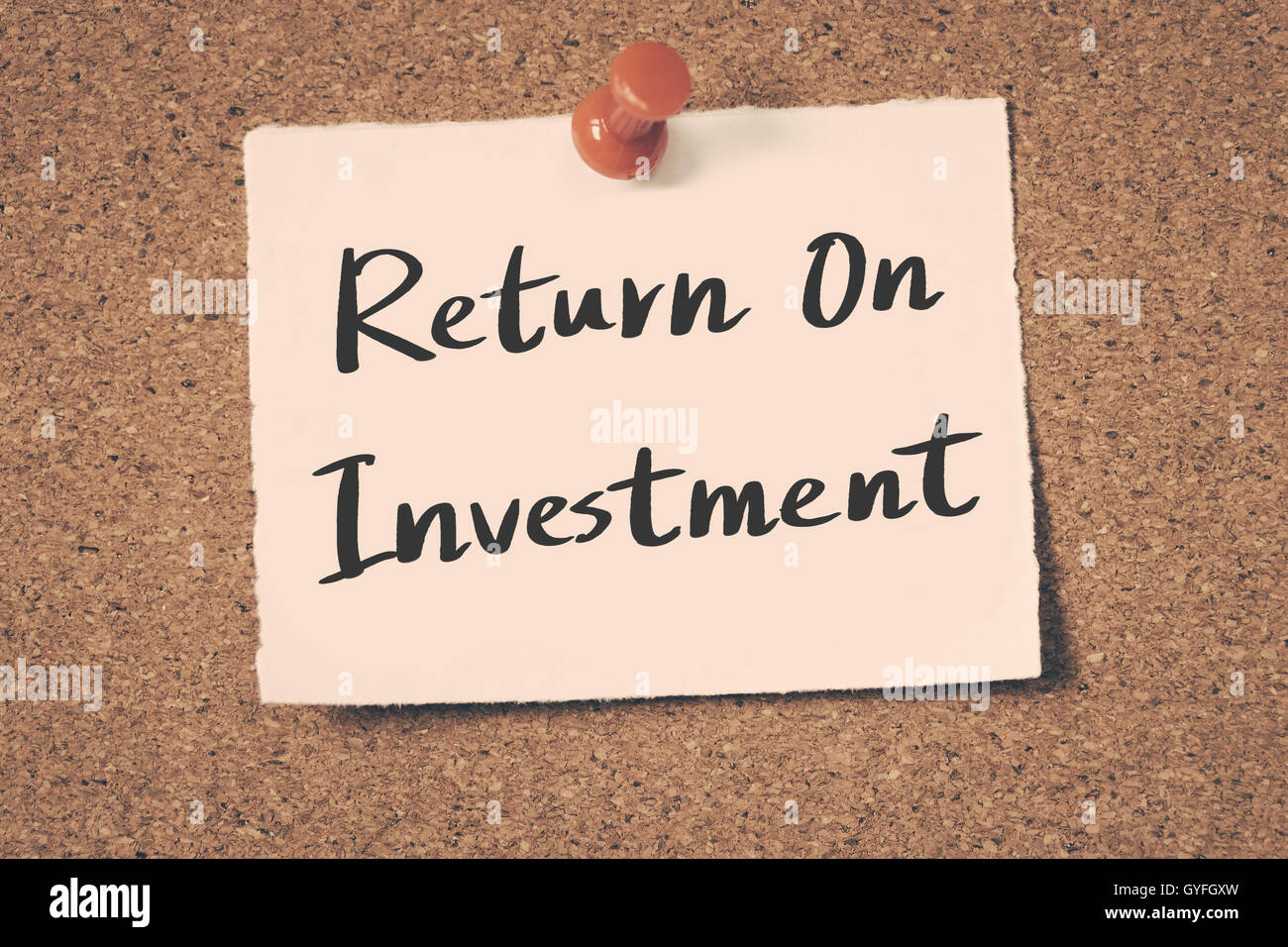 Return On Investment Stock Photo