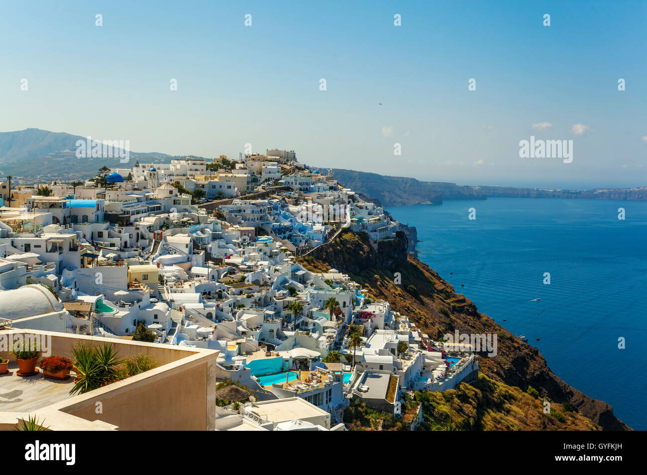 Thira, Fira, Santorini, Greece Stock Photo
