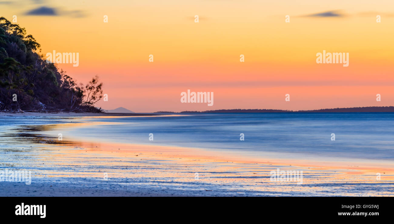 Scenic view of beach, Fraser Island, Queensland, Australia Stock Photo