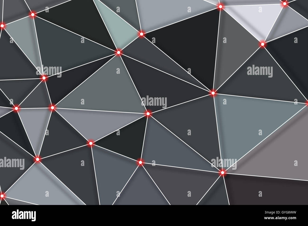 grey geometric rumpled triangular low poly origami style gradient ...