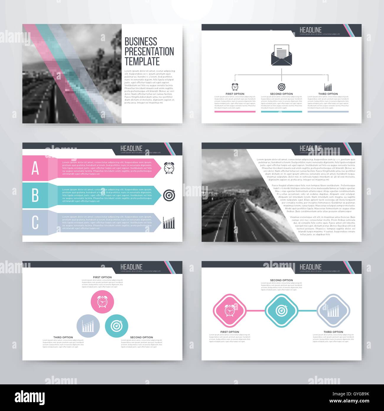 Infographics presentation template flat design Stock Vector Image & Art ...