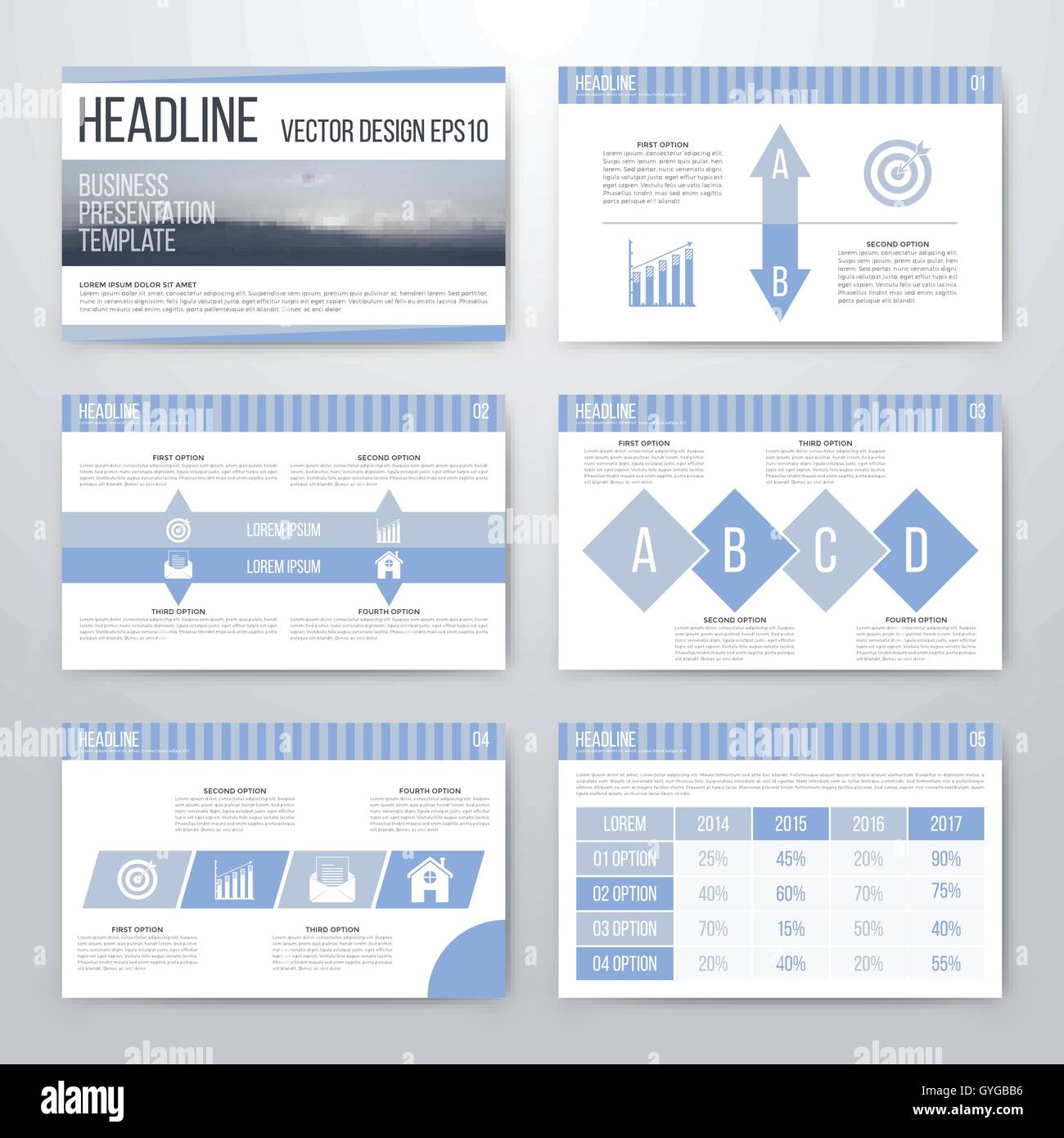 Infographics presentation template flat design Stock Vector Image & Art ...