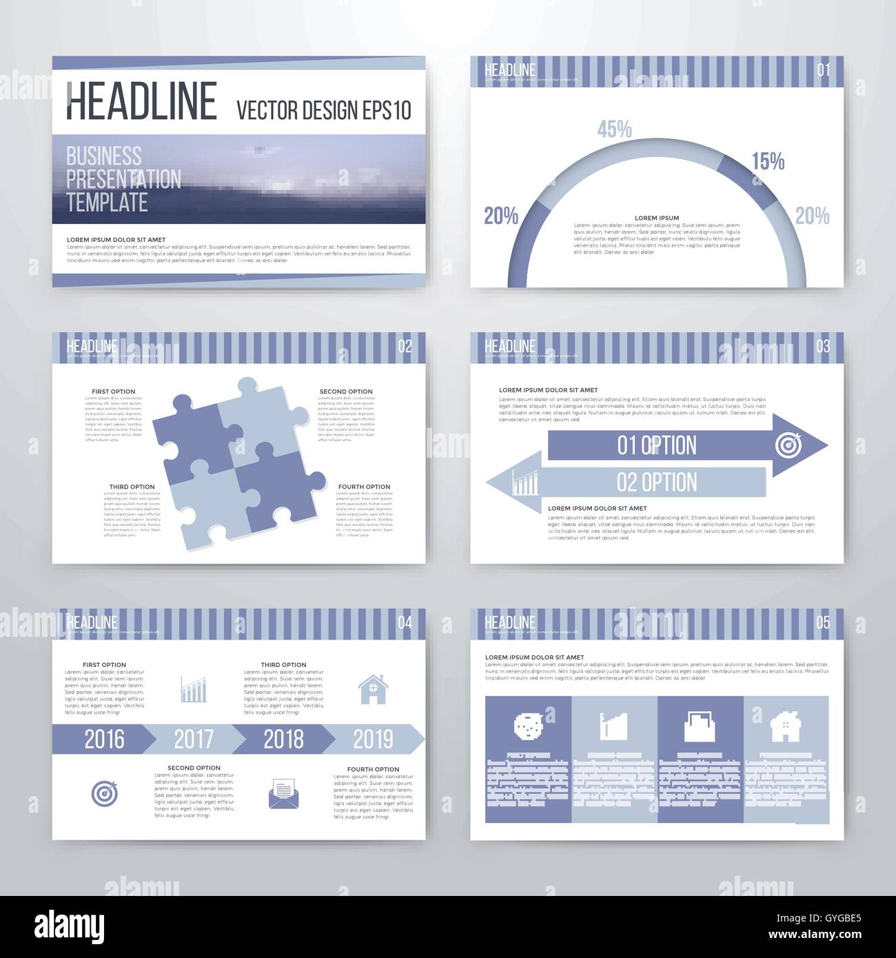 Infographics presentation template flat design Stock Vector Image & Art ...