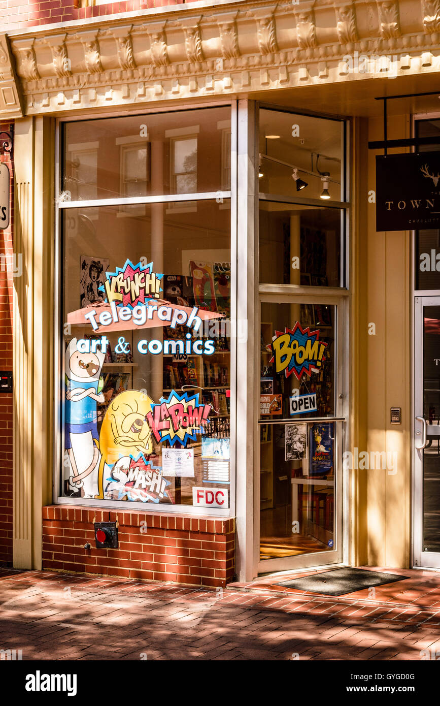 Telegraph Art & Comics, Historic Pedestrian Downtown Mall, East Main