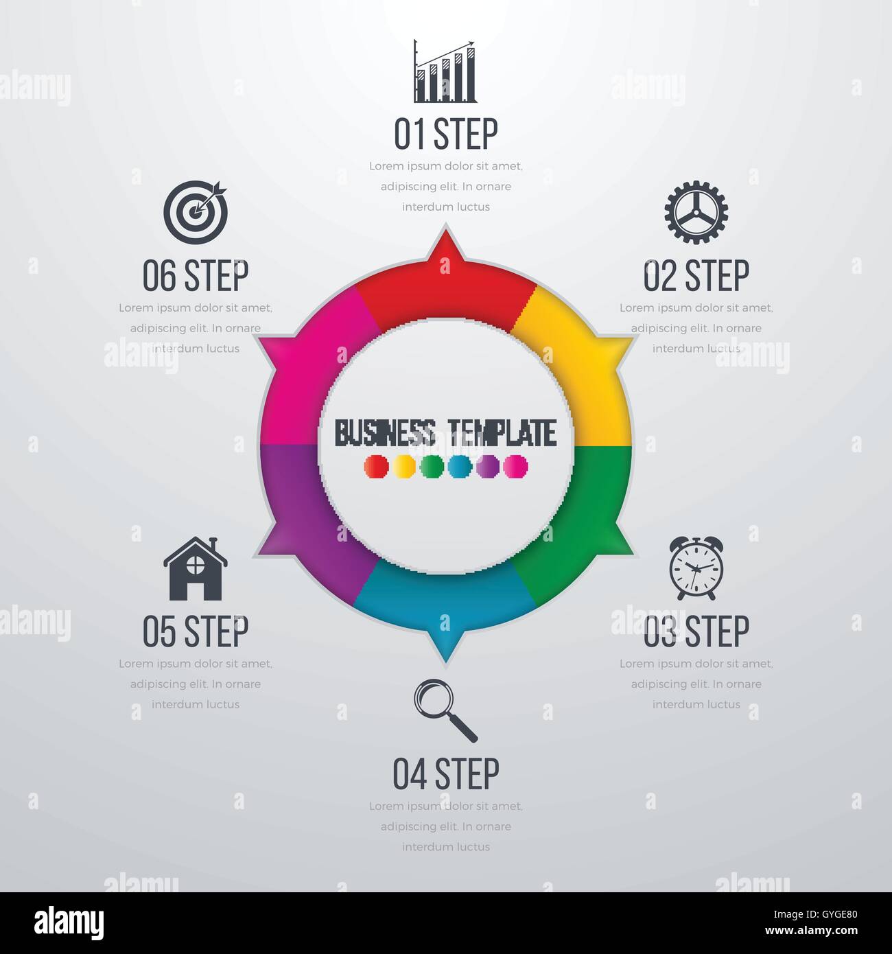 Infographic design with colored Stock Vector Image & Art - Alamy