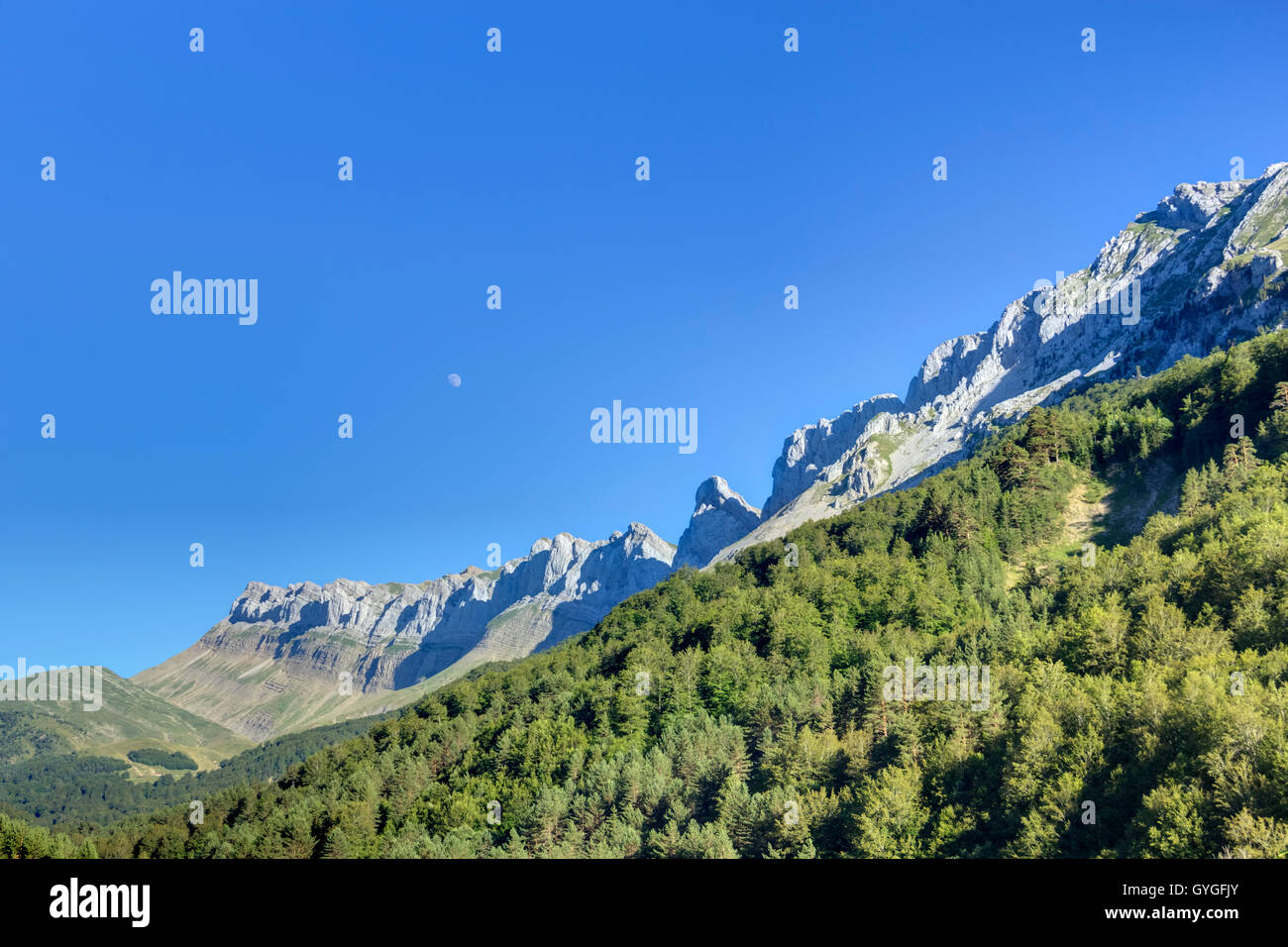 mountain range in the north of spain Stock Photo
