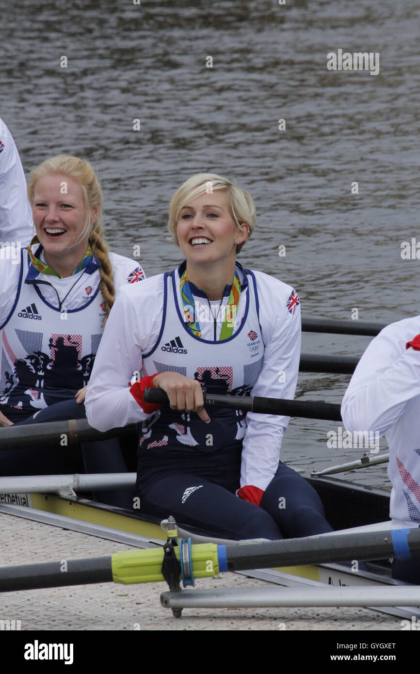 Victoria Thornley of Team GB Rowing Team in Henley on Thames Stock