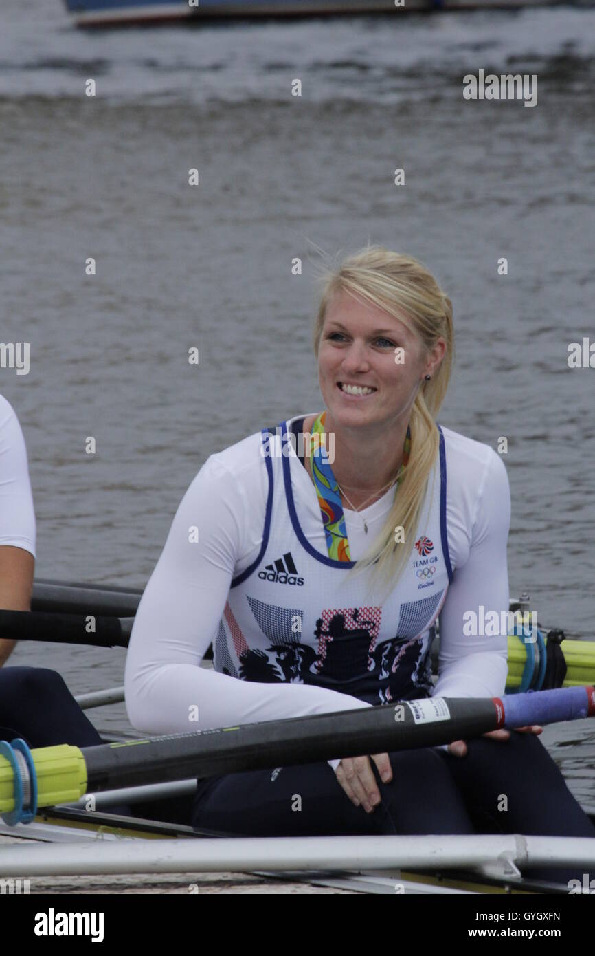 Zoe Lee of Team GB Rowing Team in Henley on Thames Stock Photo