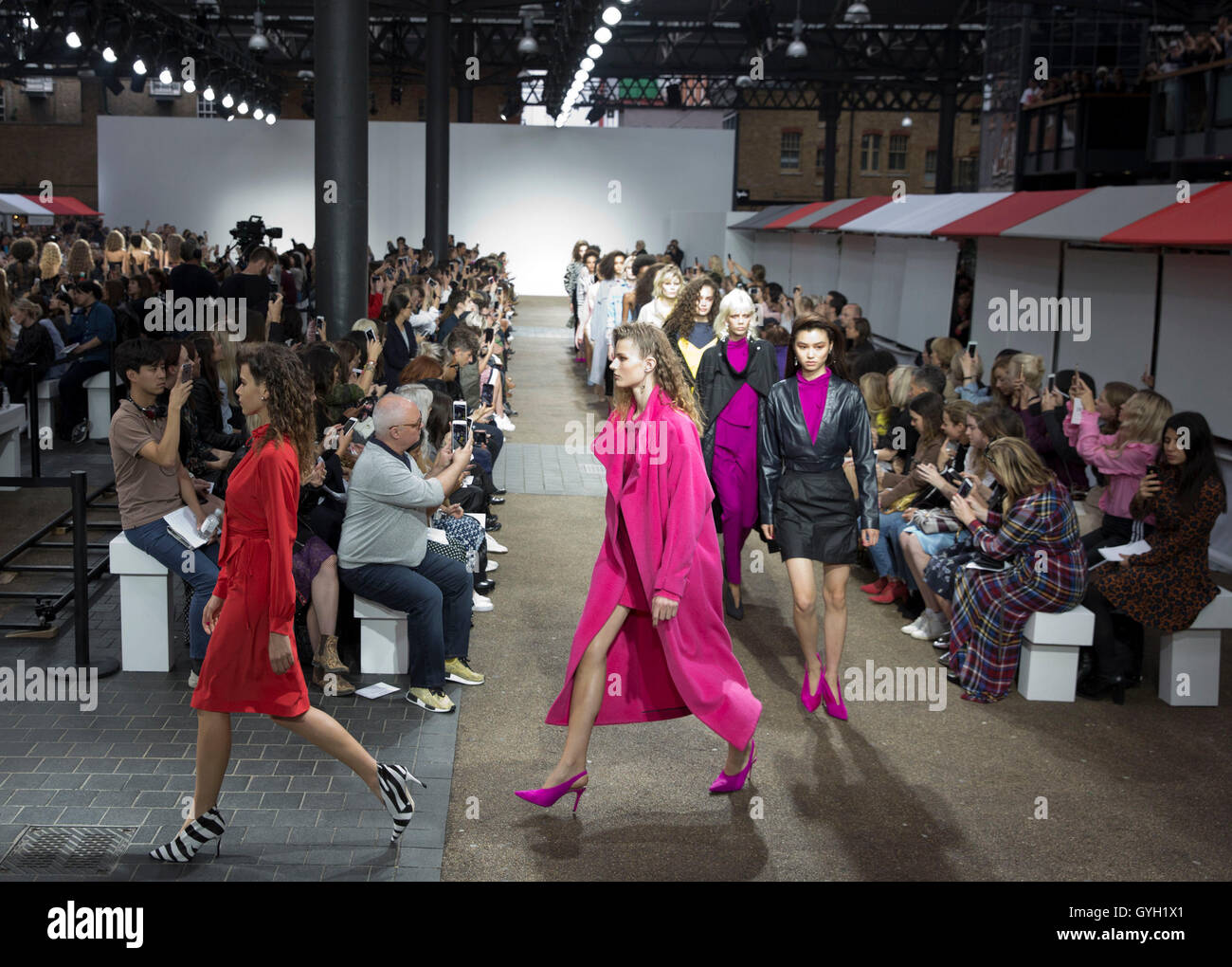Models on the catwalk during the Topshop Unique Spring/ Summer 2017 London  Fashion Week show at Topshop Show Space, Old Spitalfields Market, London  Stock Photo - Alamy