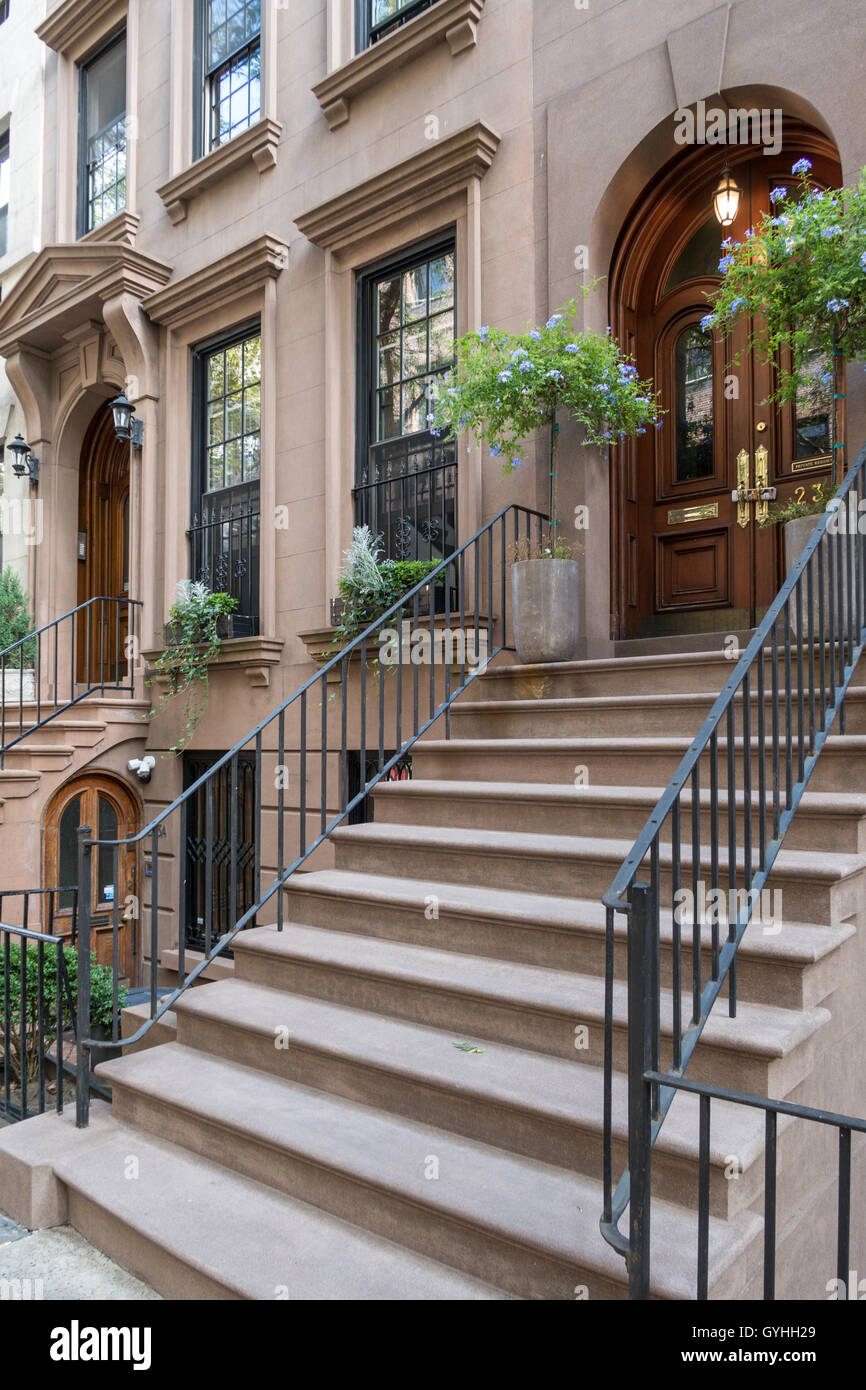 Brownstones, Kips Bay, NYC Stock Photo Alamy