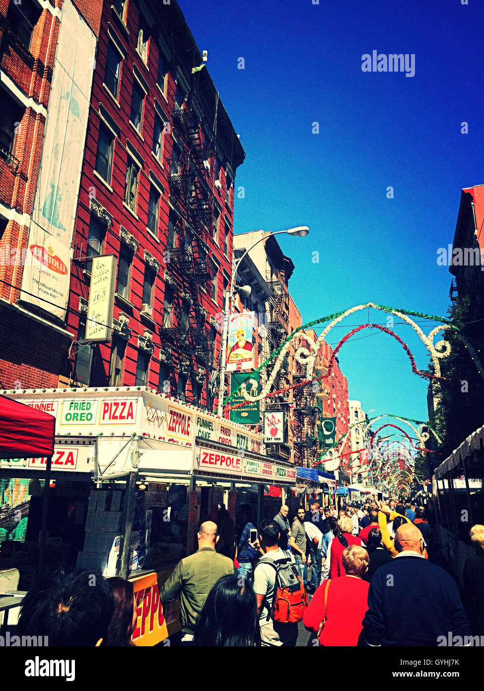 2016 Feast of San Gennaro, Mulberry Street, New York, USA Stock Photo