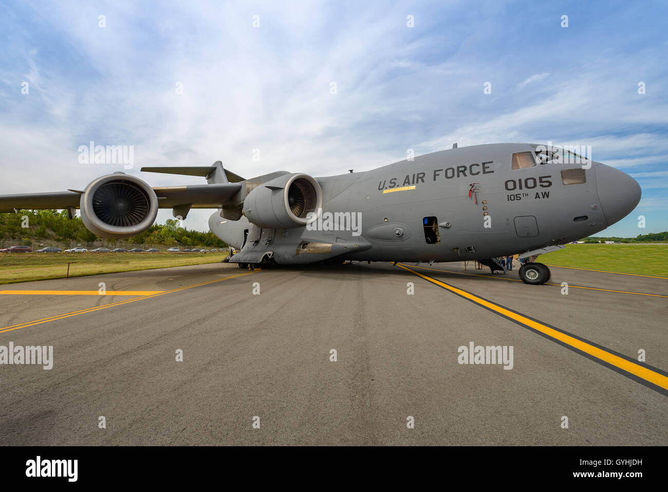 NEW WINDSOR, NY SEPTEMBER 3, 2016 Giant C17 Globemaster III taking