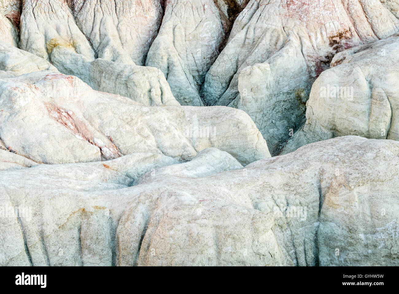 clay erosion geological formations in Paint Mine Interpretive Park at