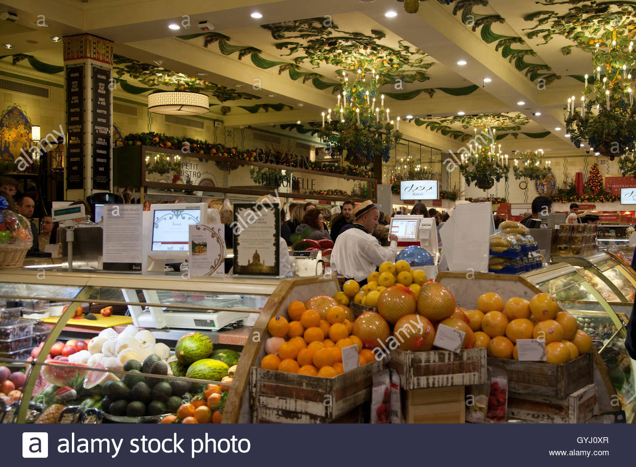 Harrods Food Hall Knightsbridge London Stock Photos & Harrods Food Hall
