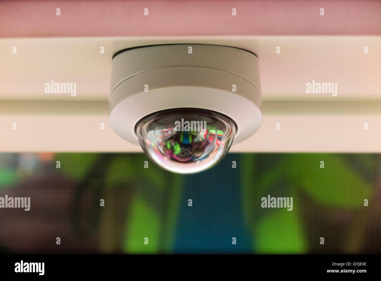 CCTV security camera fitted on the New Routemaster doubledecker bus operated in London