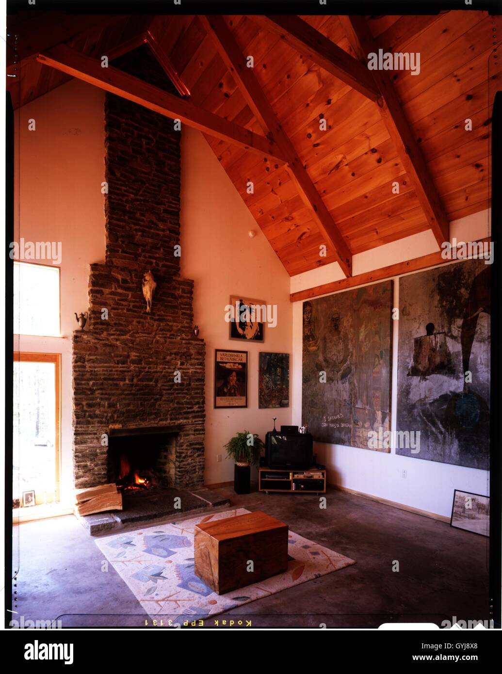 Stone Rumford Fireplace Stock Photos Stone Rumford Fireplace
