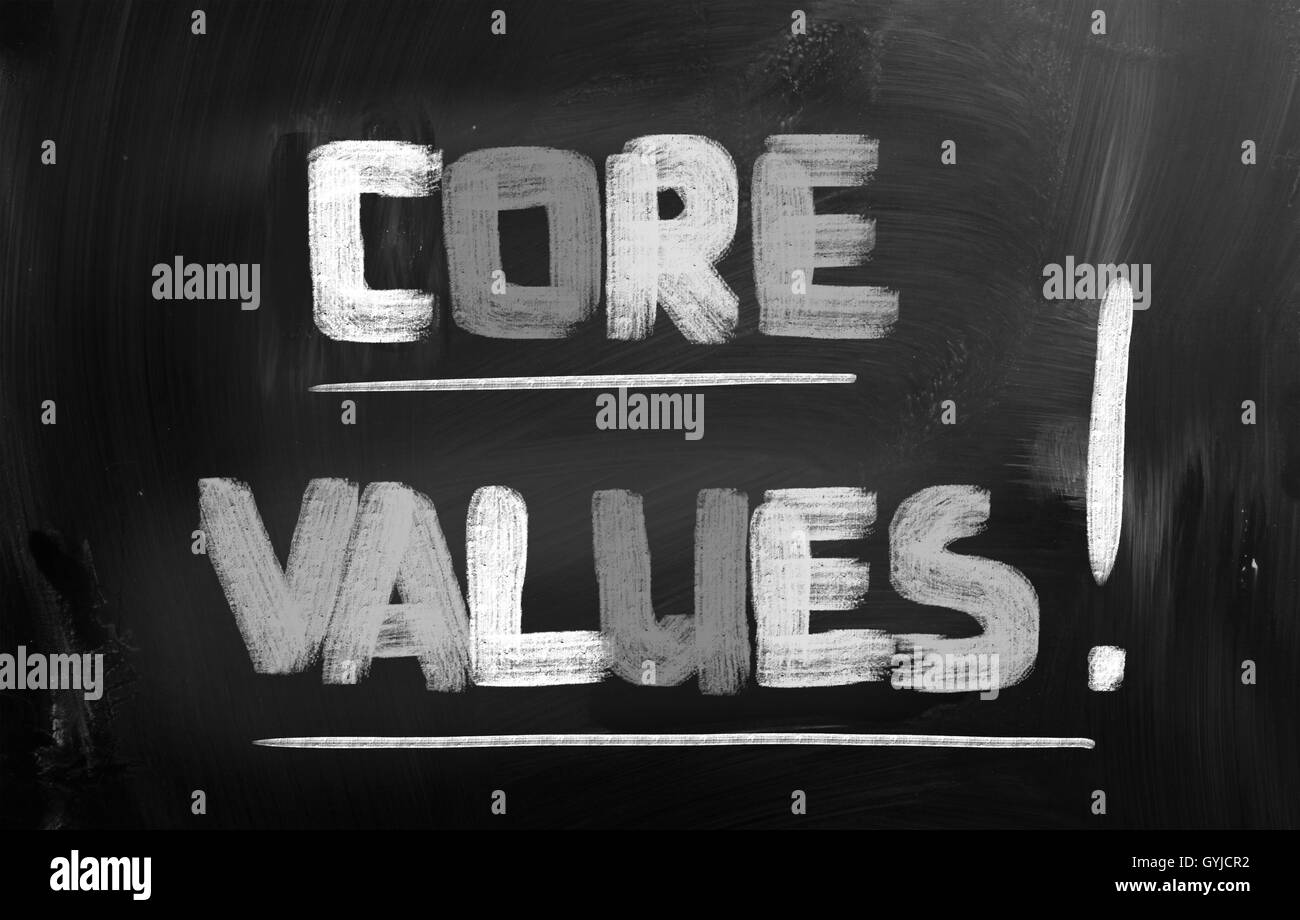 Core Values Concept Stock Photo