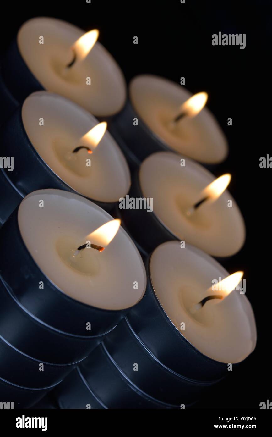 Candle in the darkness Stock Photo Alamy