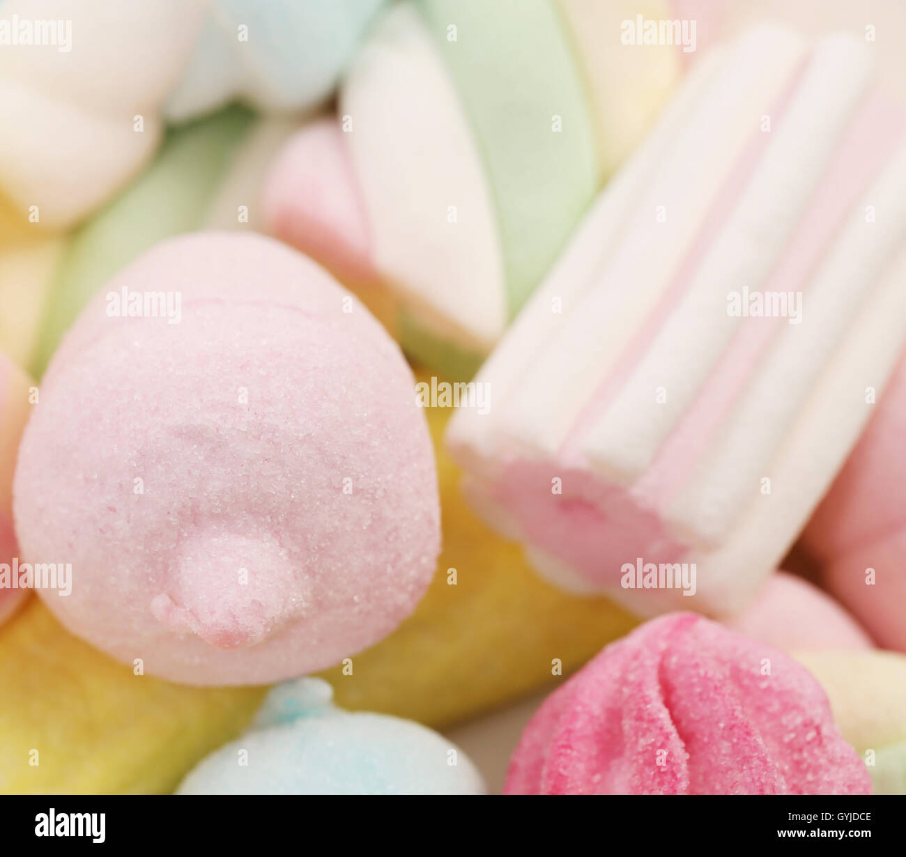 Different colorful marshmallow Stock Photo Alamy