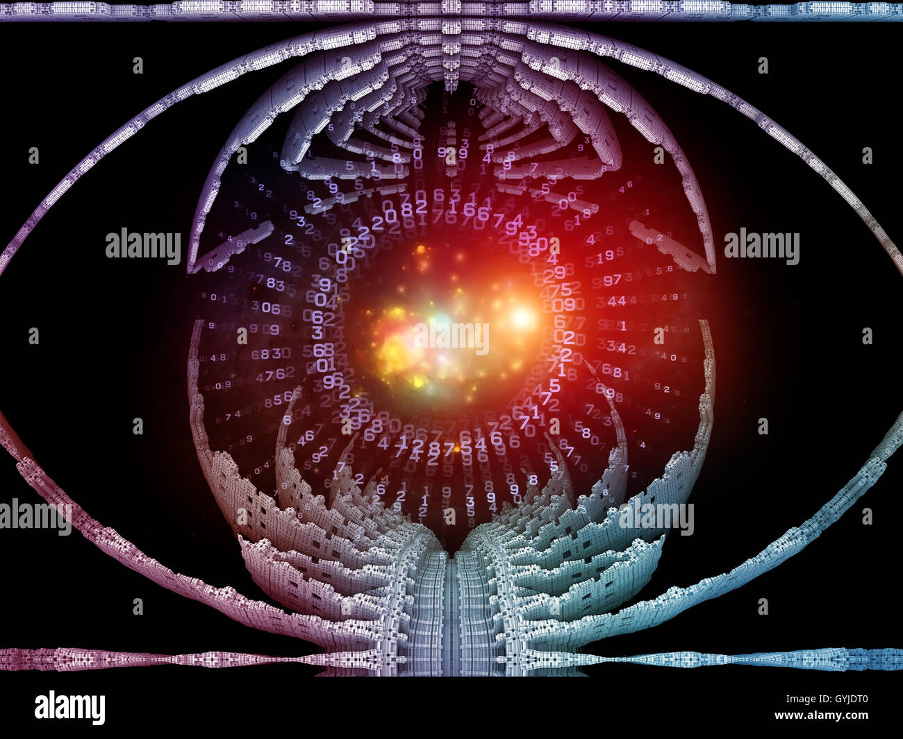 Light of Numbers Stock Photo - Alamy