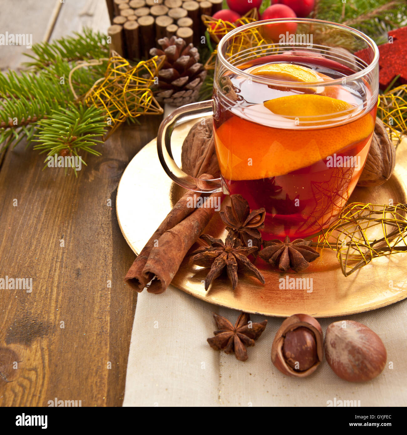 Hot beverage for christmas Stock Photo Alamy