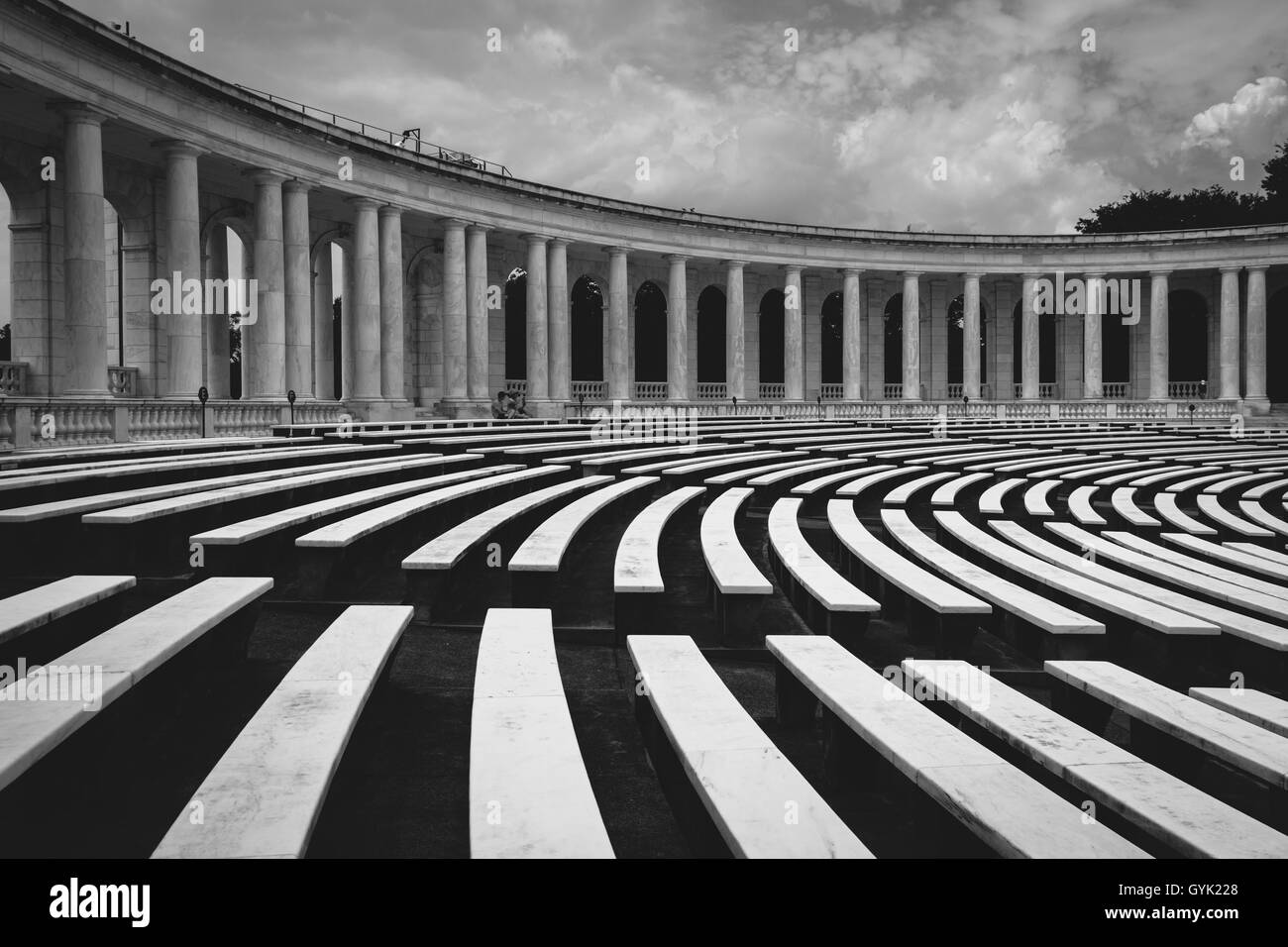 The Arlington Memorial Amphitheater at Arlington National Cemetery, in Arlington, Virginia. Stock Photo