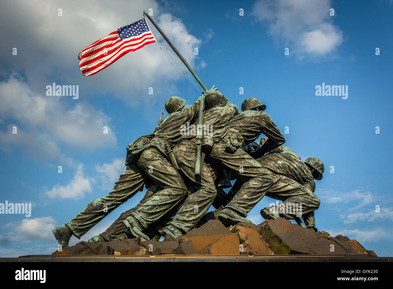 The US Marine Corps War Memorial in Arlington, Virginia Stock Photo - Alamy