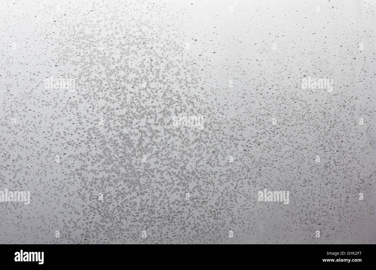 aluminum metal surface frozen with small ice crystals and drops, high resolution and big size Stock Photo