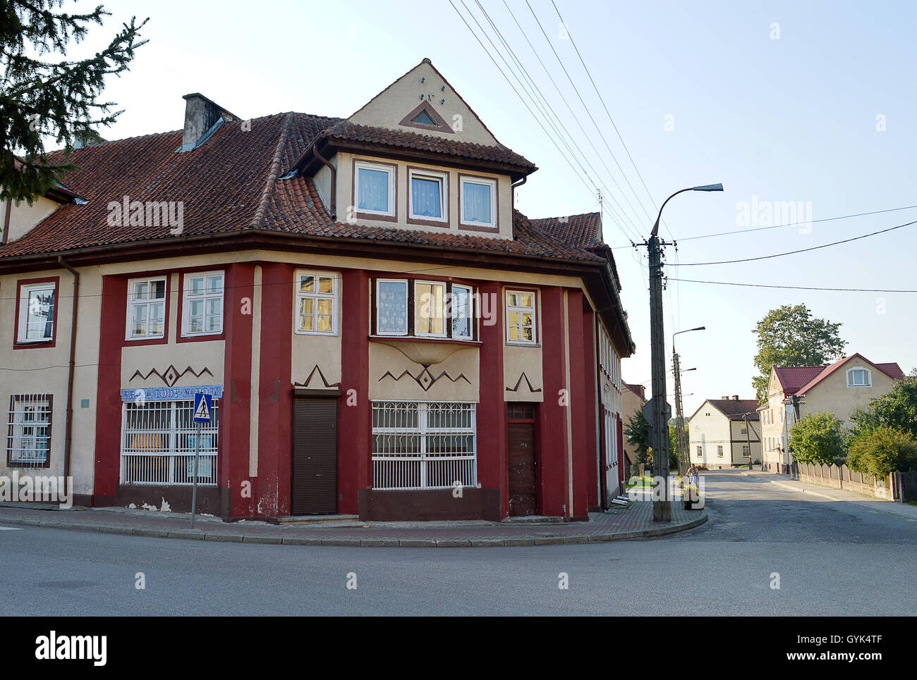 Surviving old buildings, Zytkiejmy, Poland Stock Photo