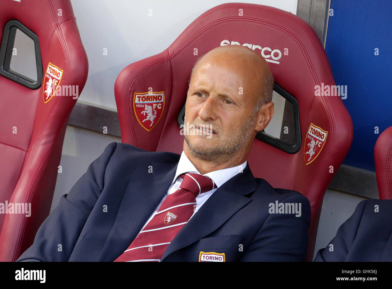 Turin, Italy. 18th Sep, 2016. Attilio Lombardo looks on during the Serie A football match between Torino FC and Empoli FC. The final result of the match is 0-0. Credit:  Massimiliano Ferraro/Pacific Press/Alamy Live News Stock Photo