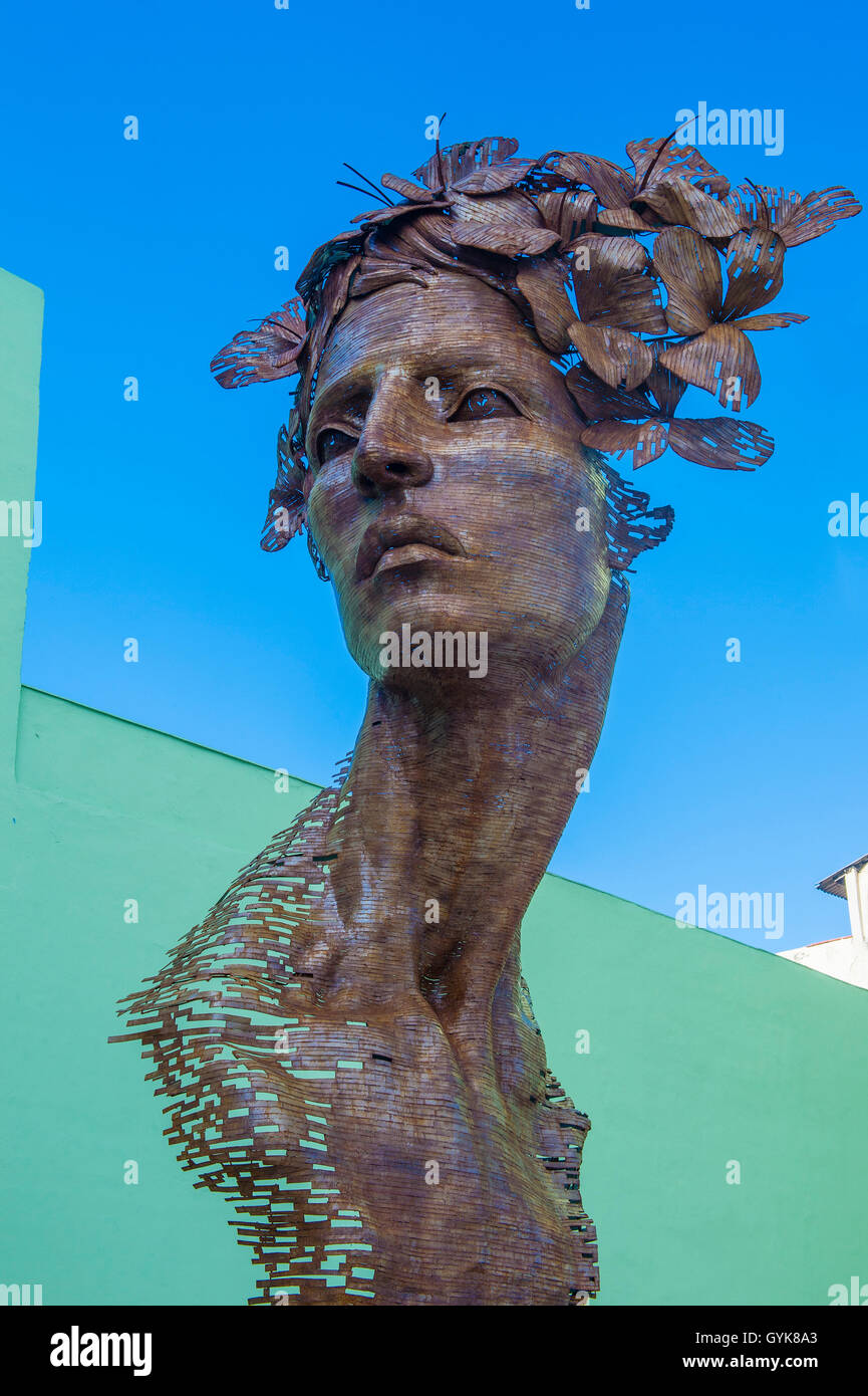 HAVANA, CUBA - JULY 18 : The Primavera statue in Havana Cuba on July 18 2016. The statue was created by sculptor Rafael San Juan Stock Photo