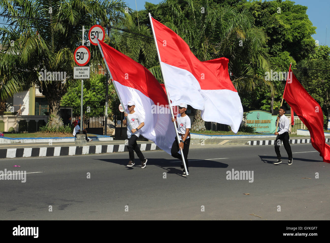 nation. independence day. flag. red and white Stock Photo