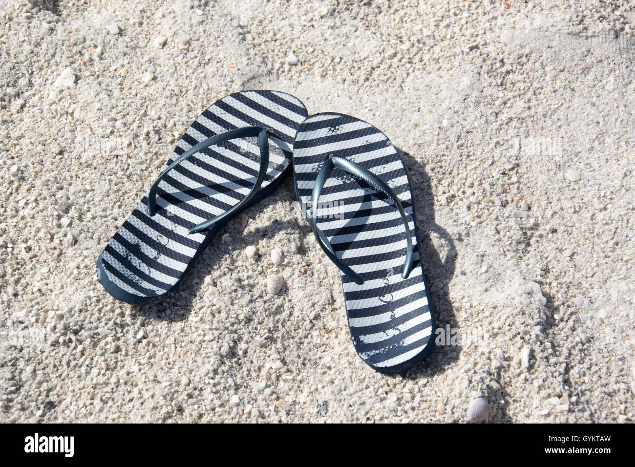 flip-flops at the beach Stock Photo - Alamy
