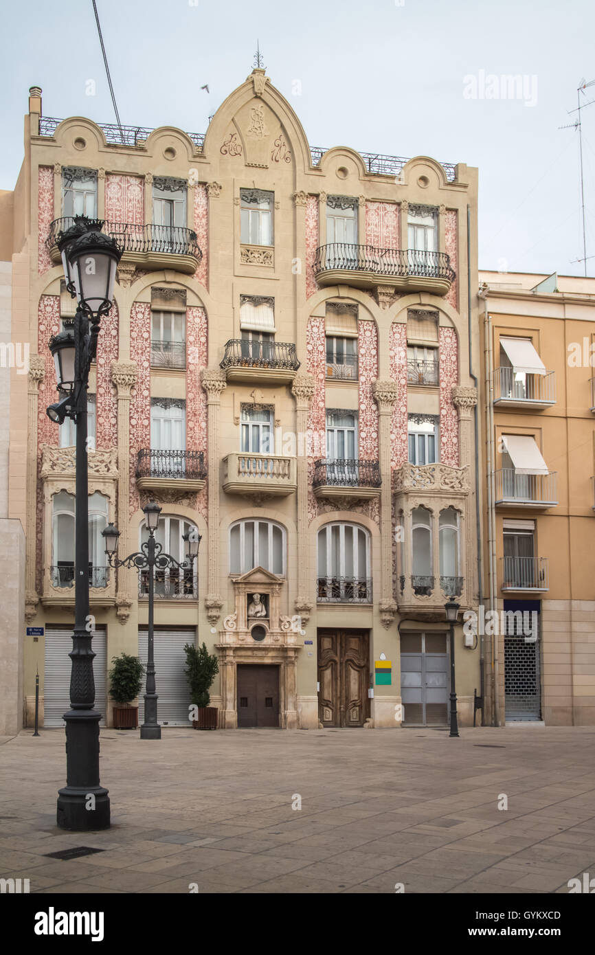 Beautiful house in Valencia decorated using art nouveau style, Spain