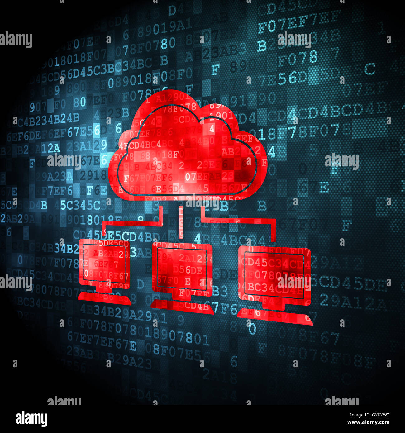 Cloud technology concept Cloud Network on digital background Stock Photo Alamy