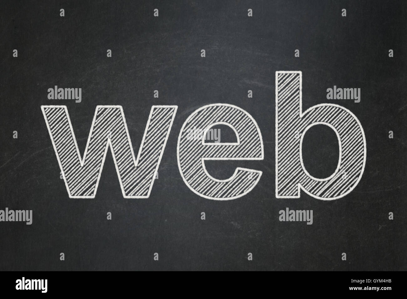 Web design concept: Web on chalkboard background Stock Photo - Alamy
