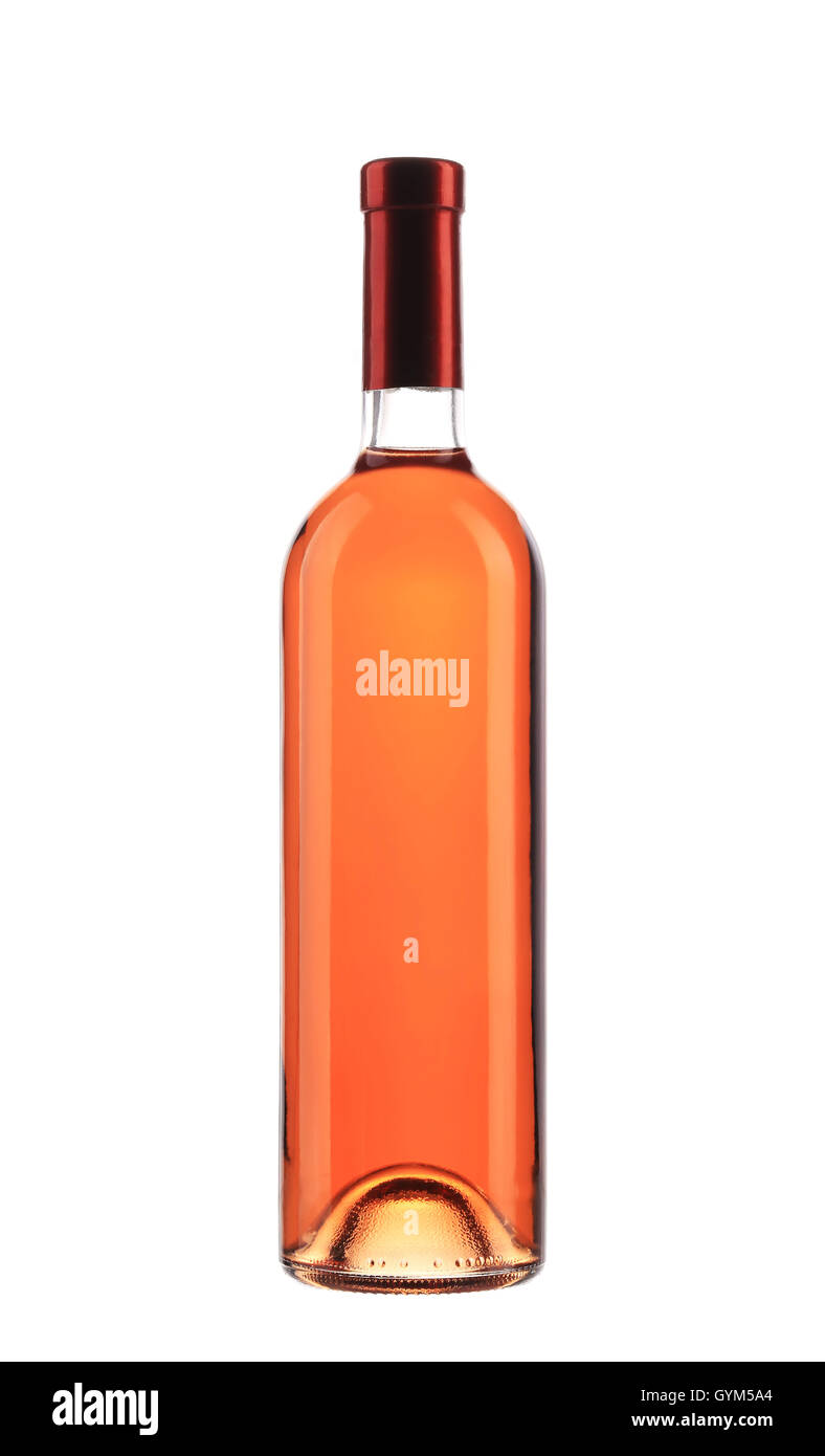 Full pink wine bottle Stock Photo Alamy