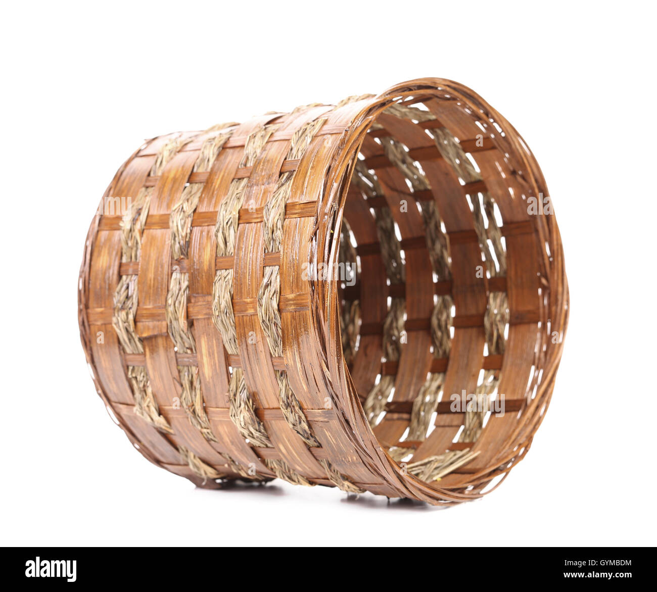 Vintage weave wicker basket Stock Photo Alamy