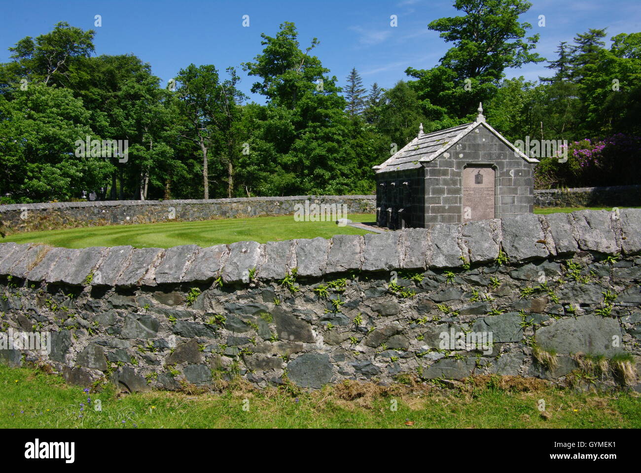 Mausoleum, Gruline, Isle of Mull, Scotland Stock Photo