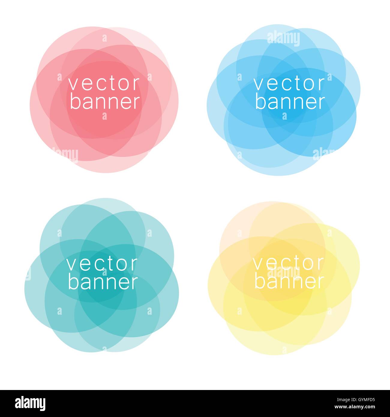 Vector bright banners with circles hi-res stock photography and images ...