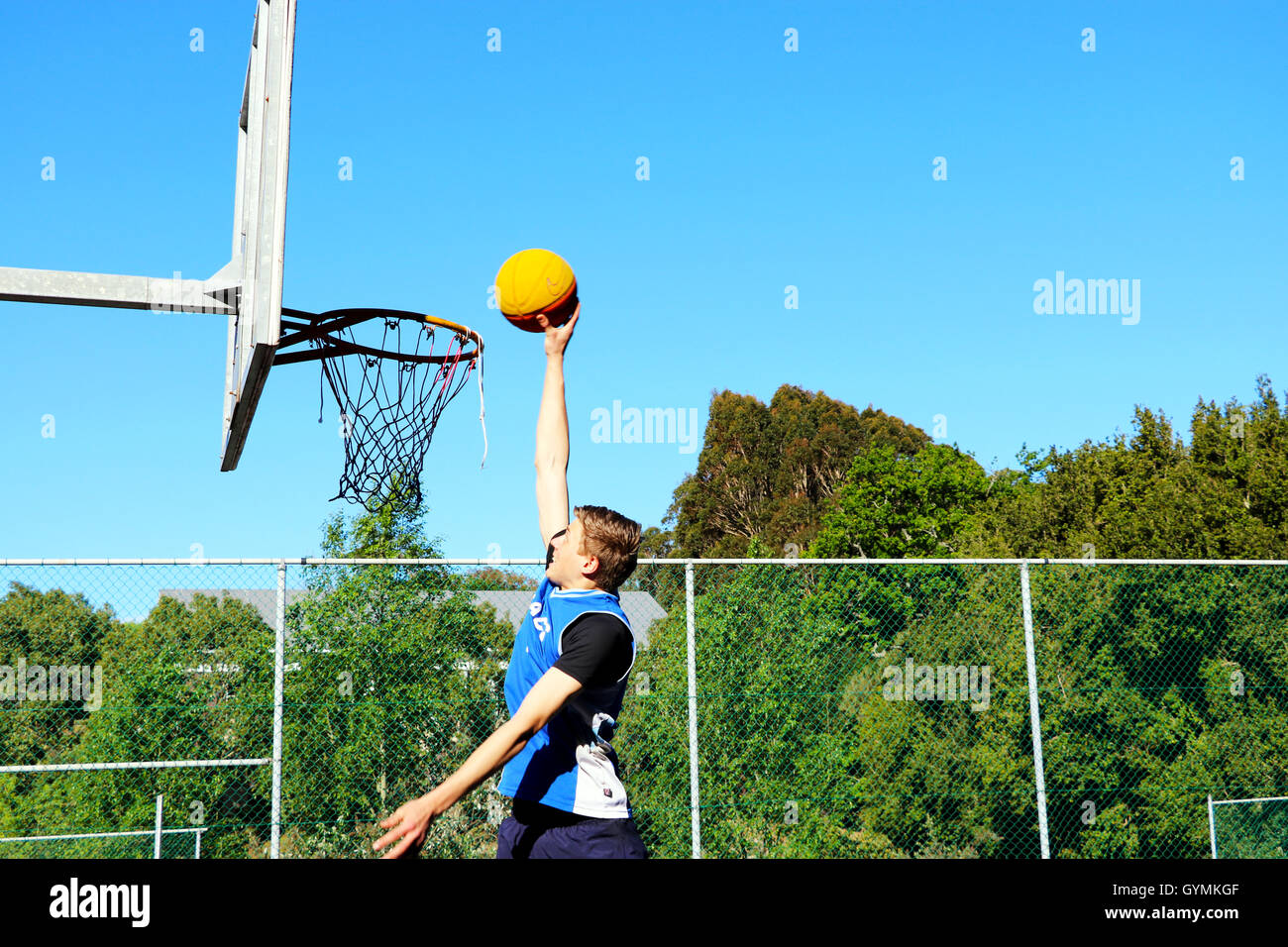 About to Dunk Stock Photo Alamy
