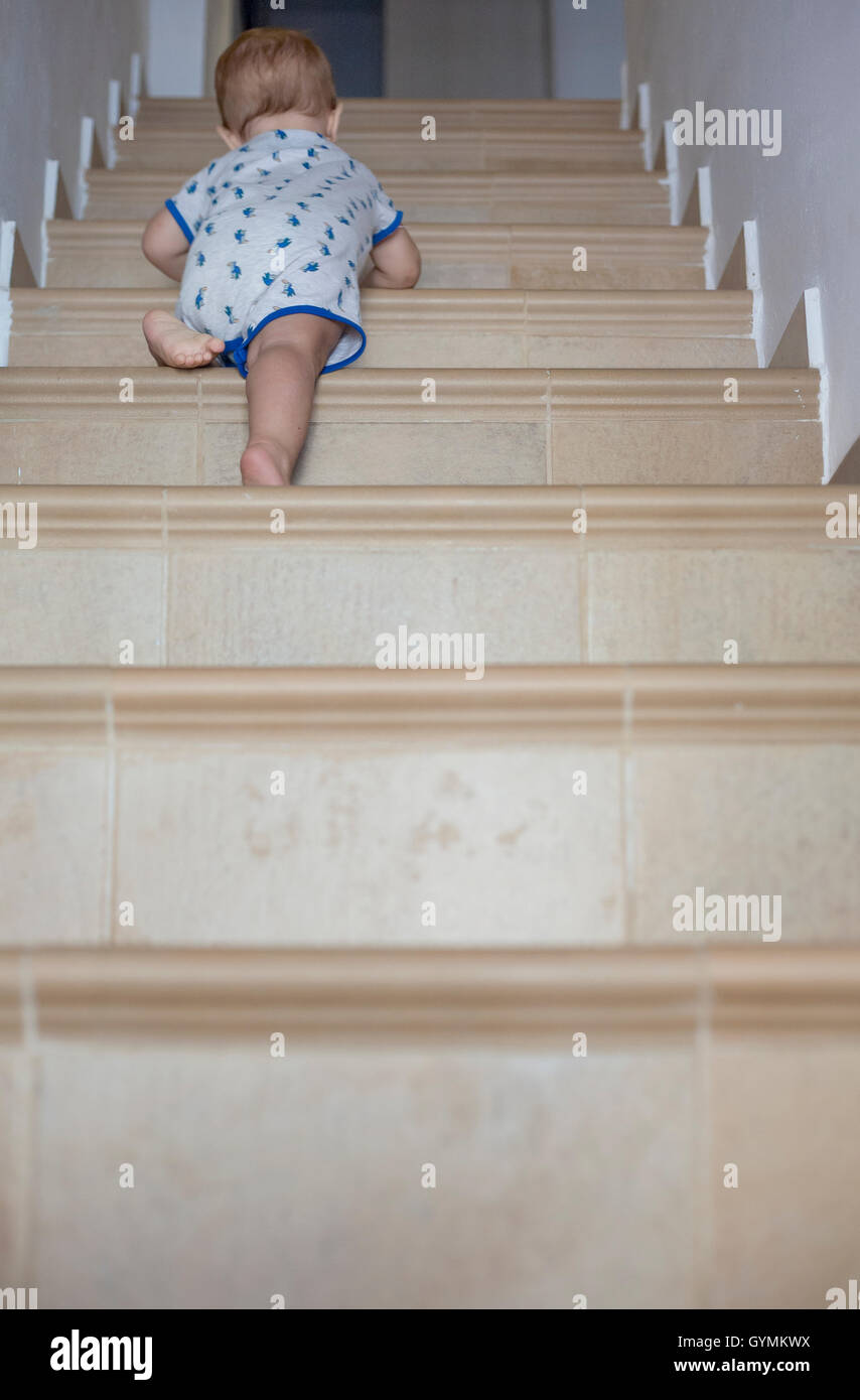 Baby climbing stairs hires stock photography and images Alamy