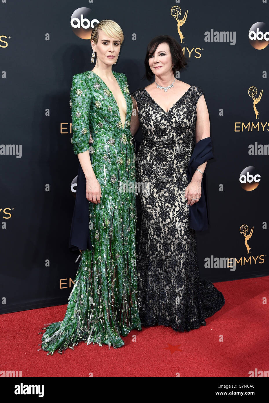 LOS ANGELES, CA SEPTEMBER 18 (LR) Sarah Paulson and Marcia Clark(02)